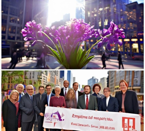 城市之花绽放，帝元商贸捐赠新闻，助力社会公益