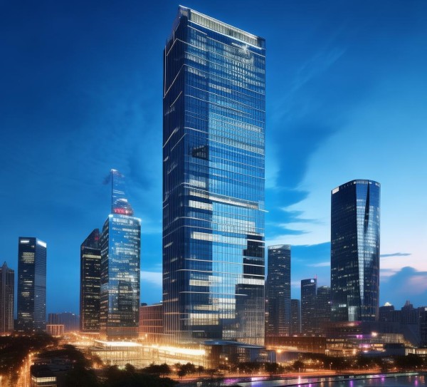 文冲商贸大厦，城市地标与商业繁华的完美结合